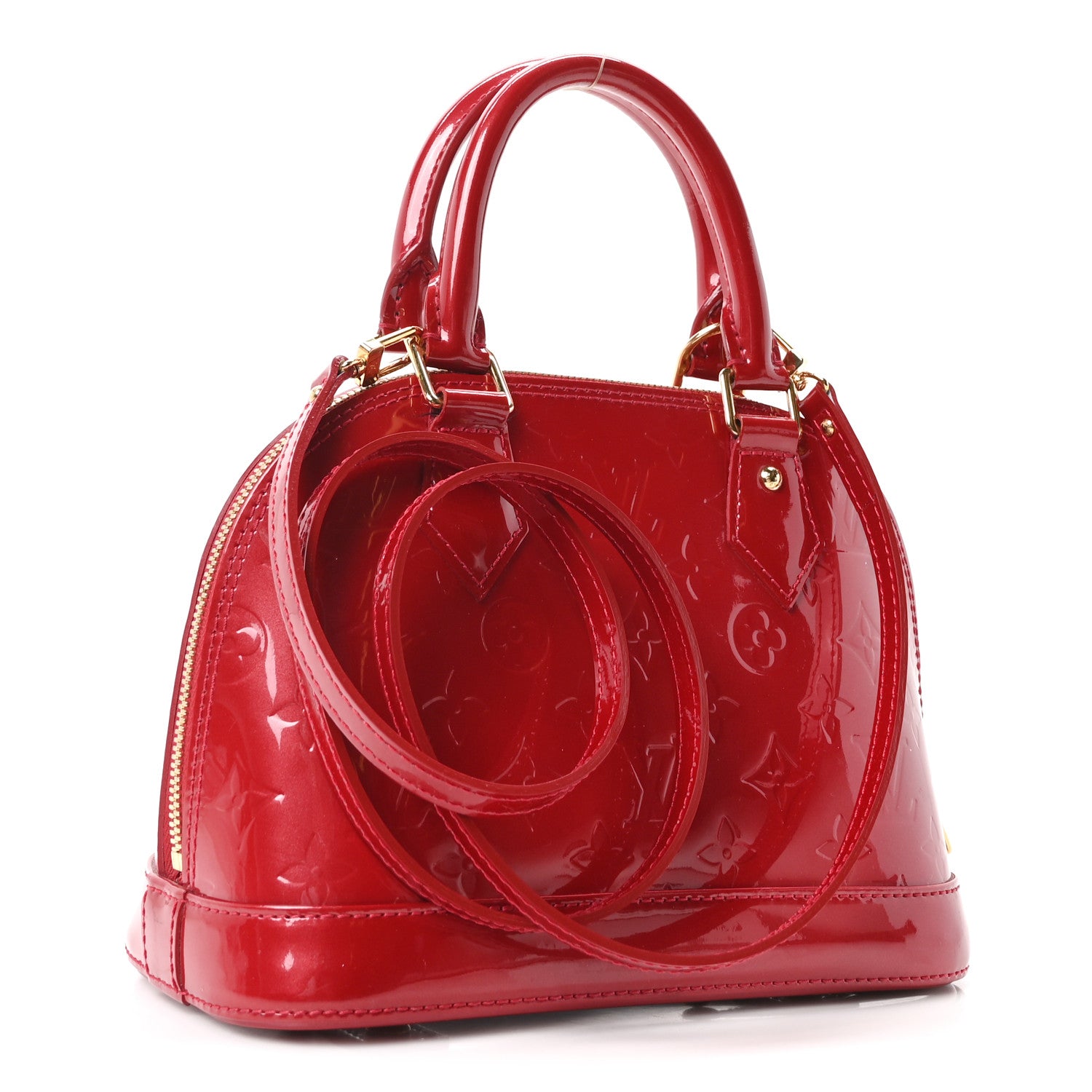 Louis Vuitton Vernis Alma BB Pomme D'Amour 3 of 9