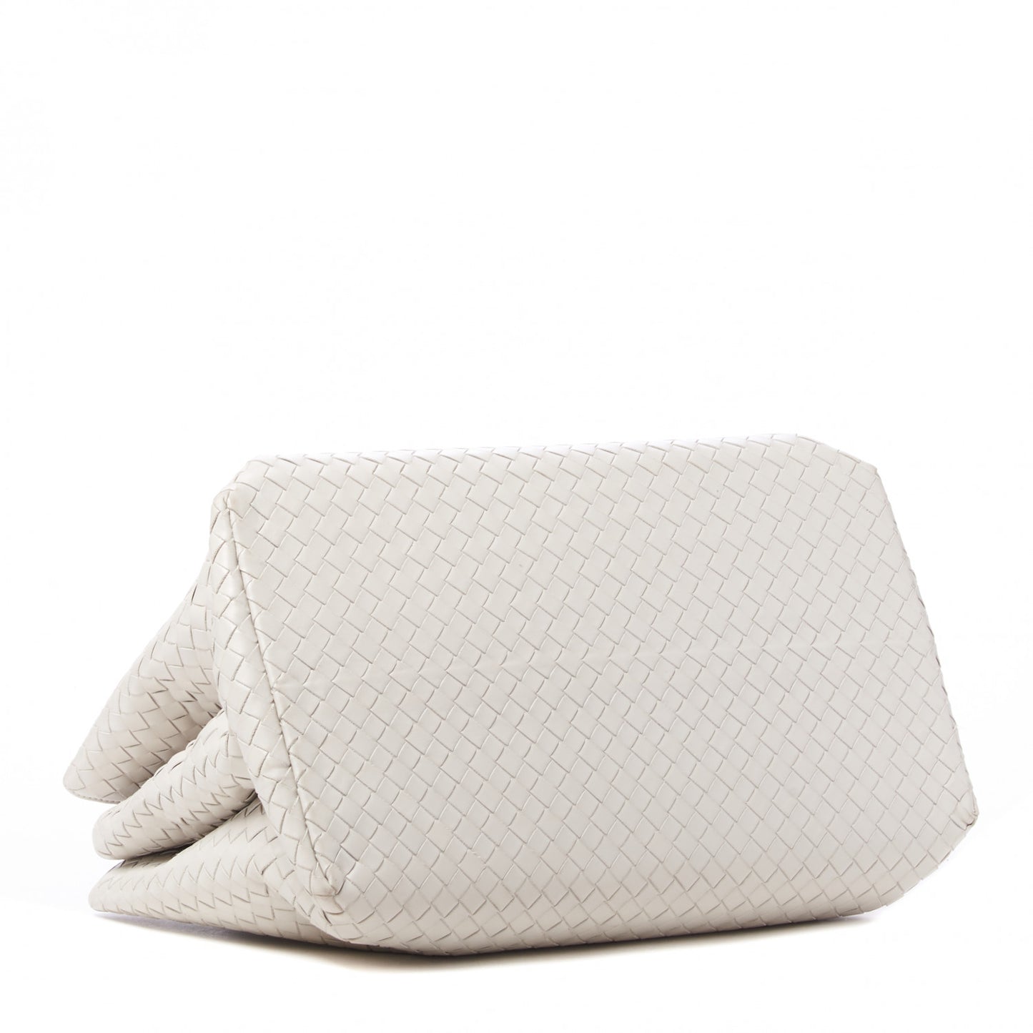 Nappa Intrecciato Medium Roma Tote White