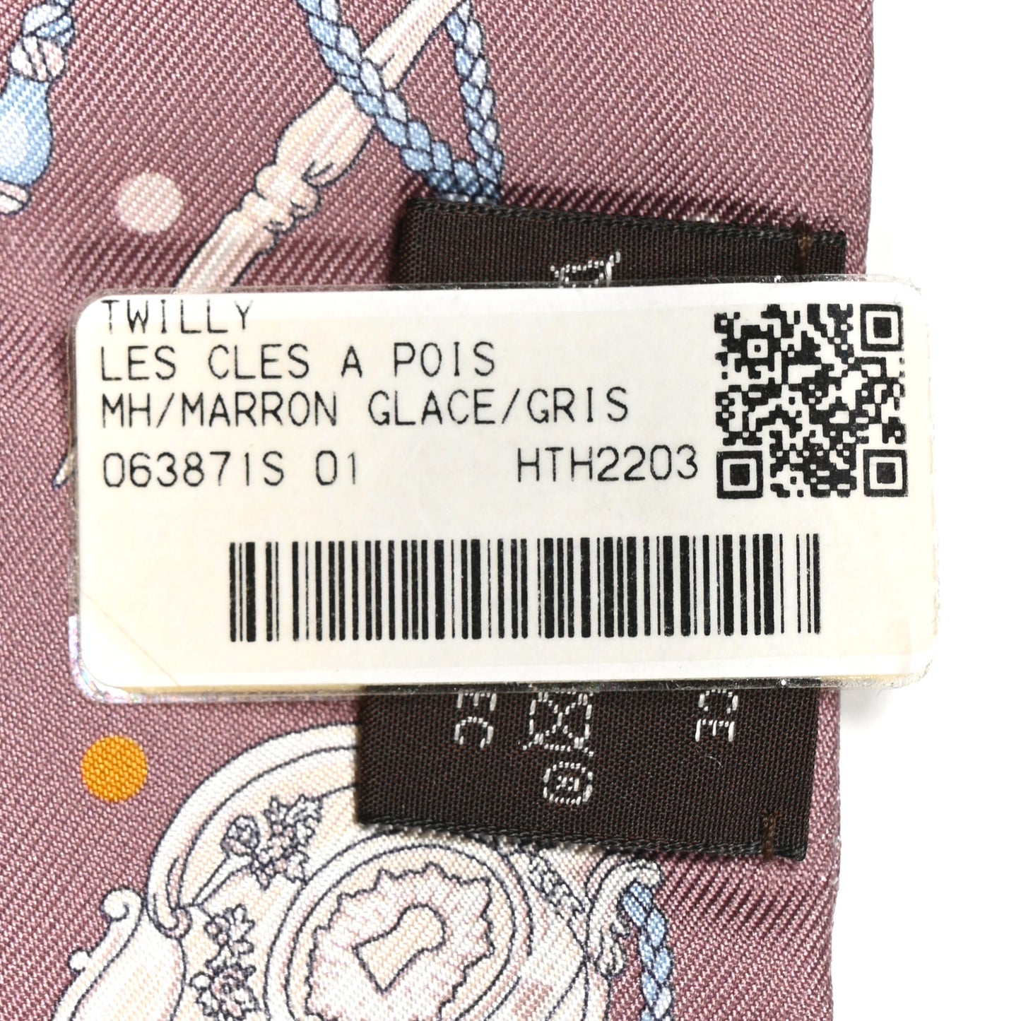 Silk Les Cles A Pois Twilly Marron Glace Gris