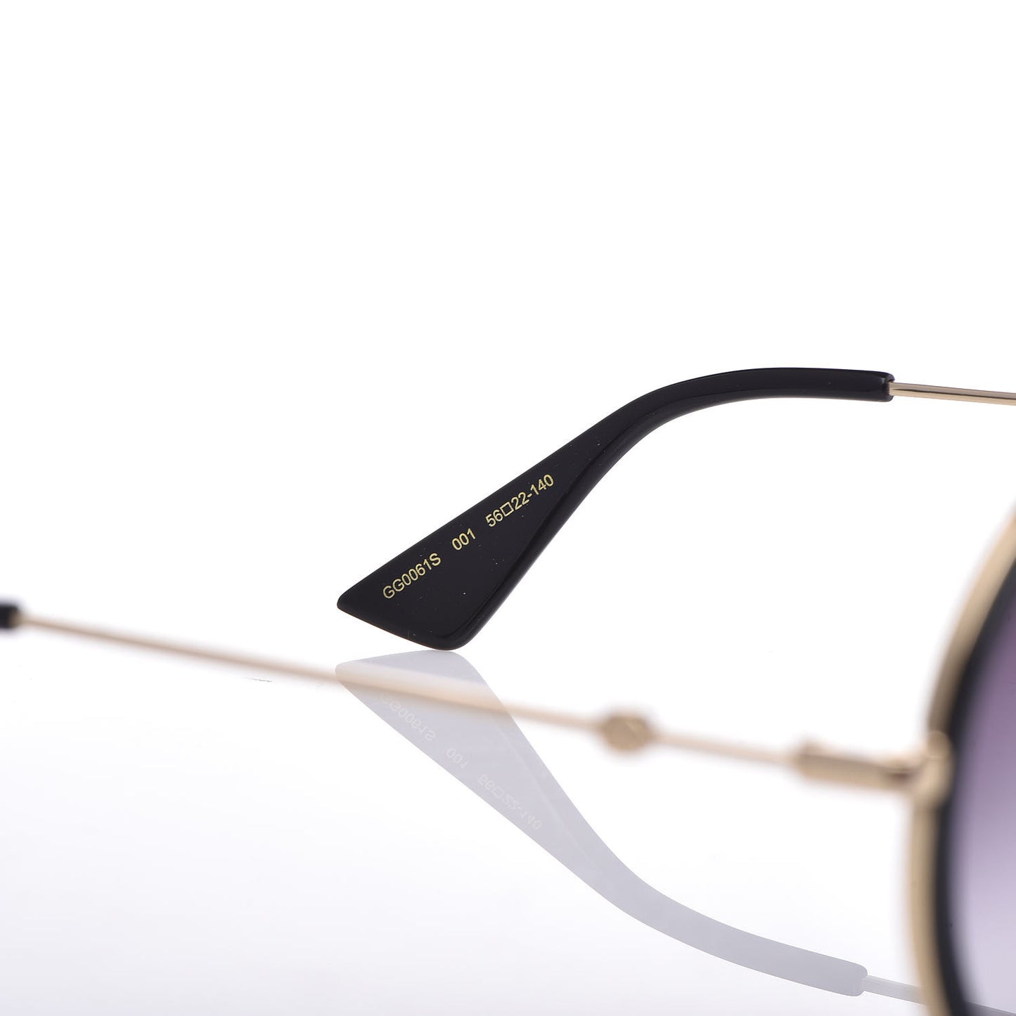 Round Frame Sunglasses GG0061S Black