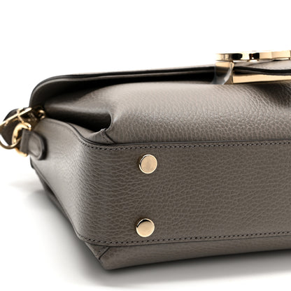 Gucci Dollar Calfskin Interlocking G Top Handle Shoulder Bag Loess 9 of 10