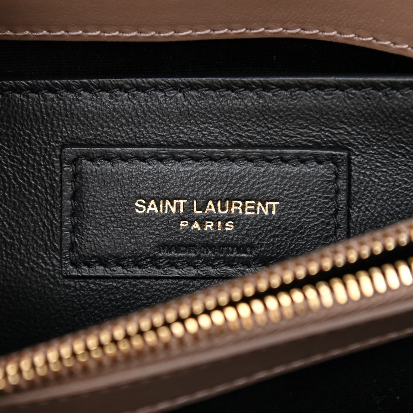Calfskin Y Quilted Monogram Small Loulou Chain Satchel Dark Beige