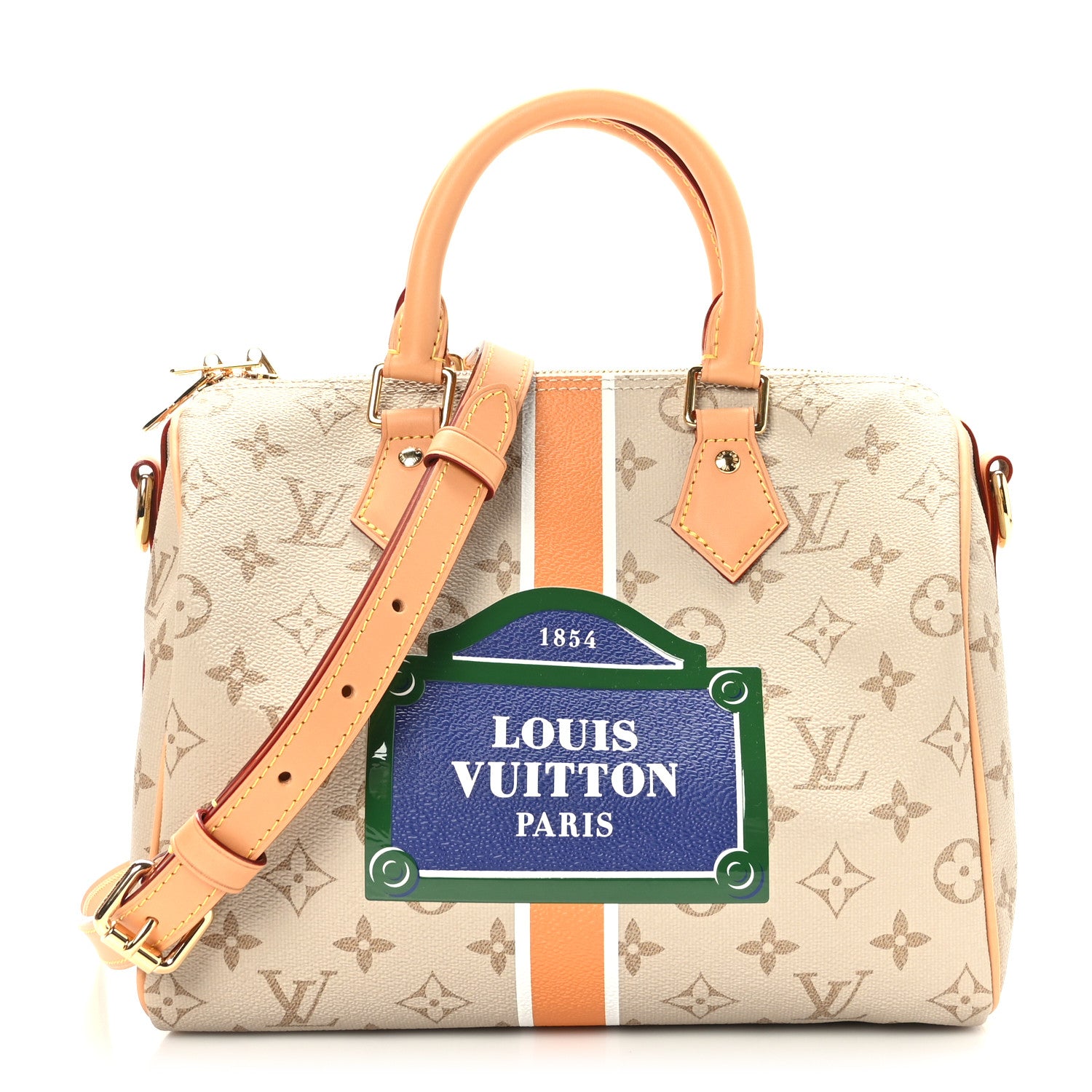 Louis Vuitton Monopaname Speedy Bandouliere 25 Beige Ocher 1 of 10