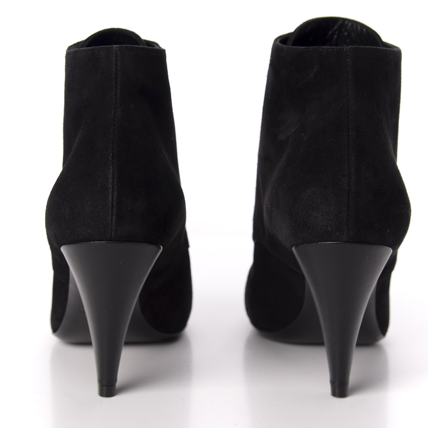 Saint Laurent Suede Kiki Lace-Up Ankle Boot 38.5 Black 6 of 10