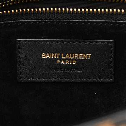 Saint Laurent Calfskin Leopard Print Monogram Tassel Kate 99 Naturale 6 of 9