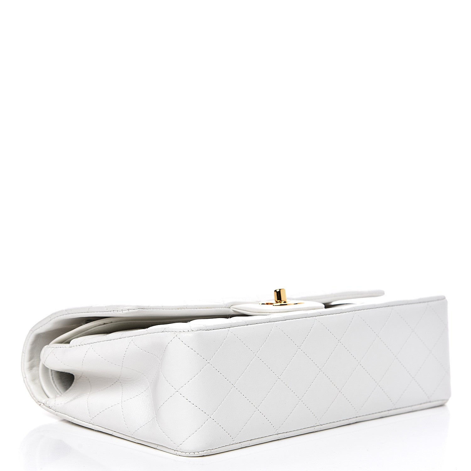 Chanel Lambskin Quilted Medium Double Flap White 3 of 18