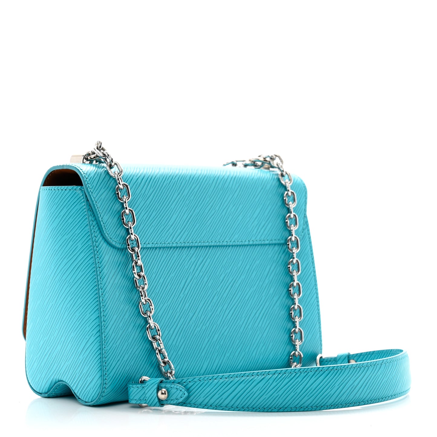 Epi Twist Shoulder Bag MM Turquoise