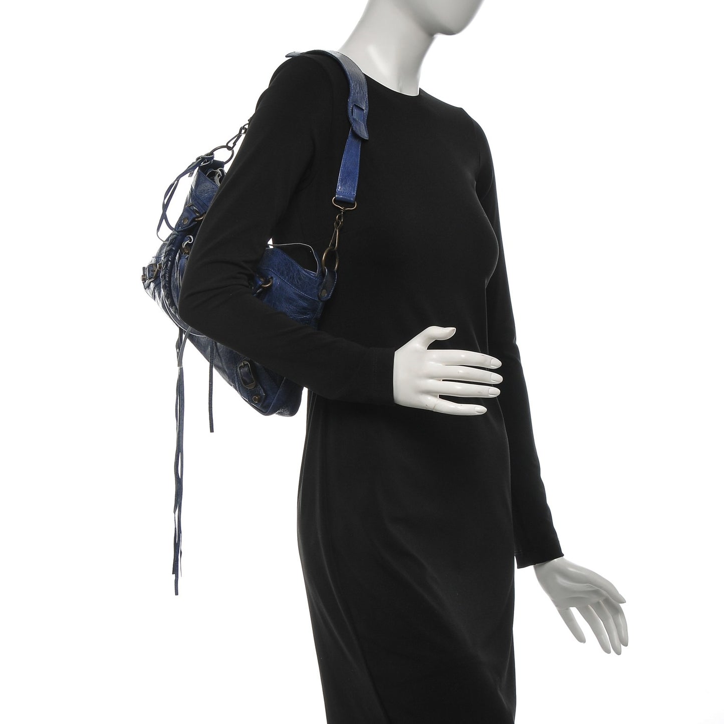 Chevre Classic Hardware First Indigo