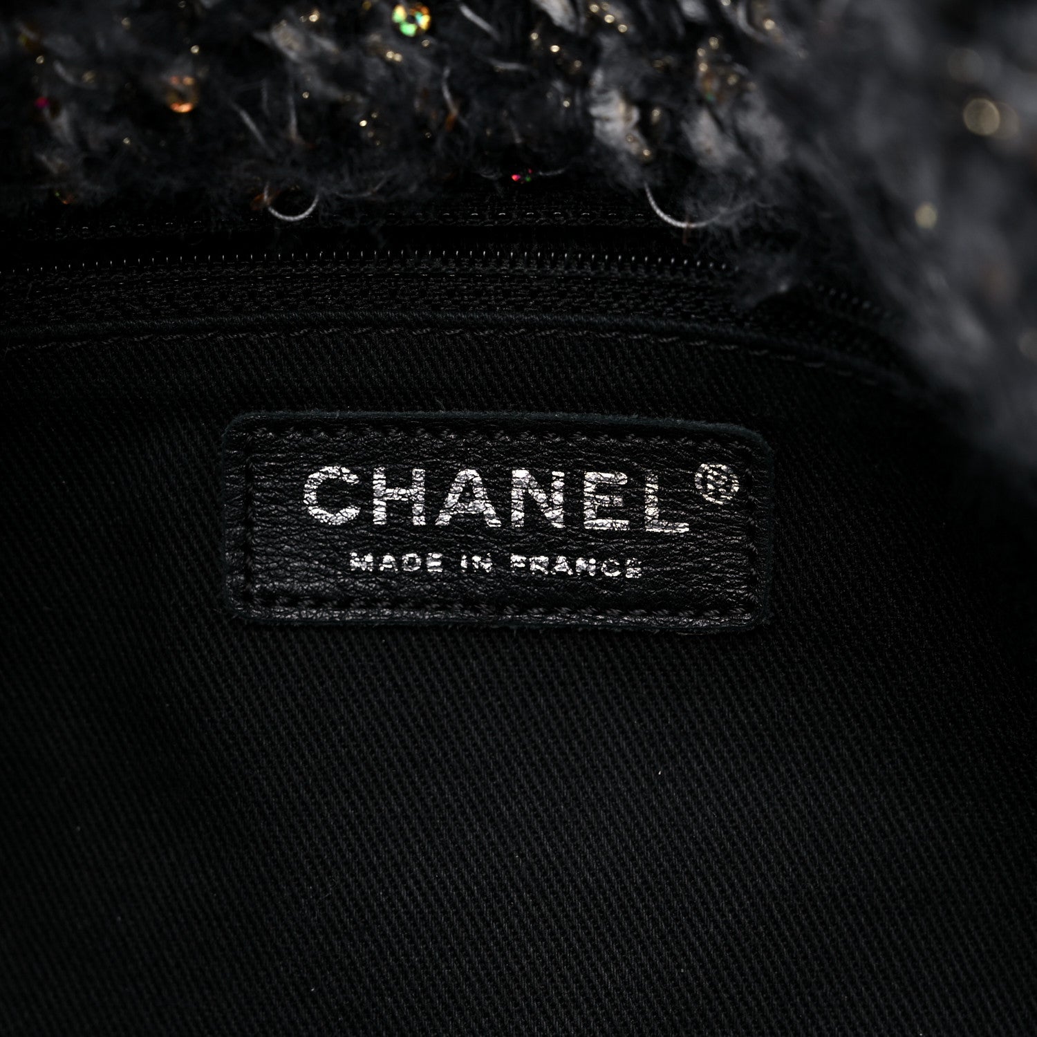 Chanel Patent Tweed Sequin Shopping Flap Bag Multicolor 6 of 13