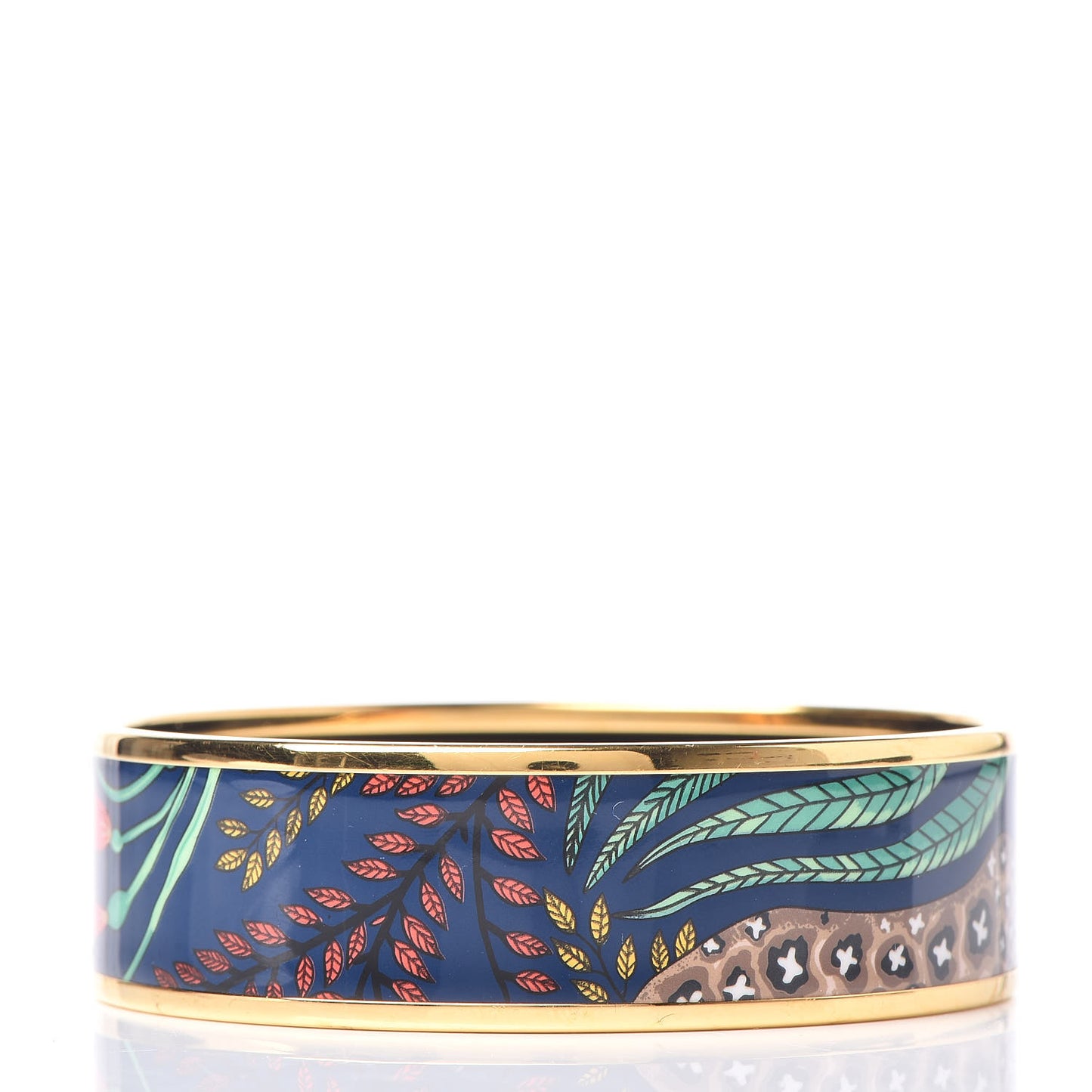 Enamel Printed Wide Le Marche de Savana Bracelet 62 Exotique