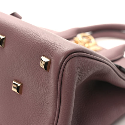 Salvatore Ferragamo Calfskin The Studio Bag Cinder Rose 10 of 10