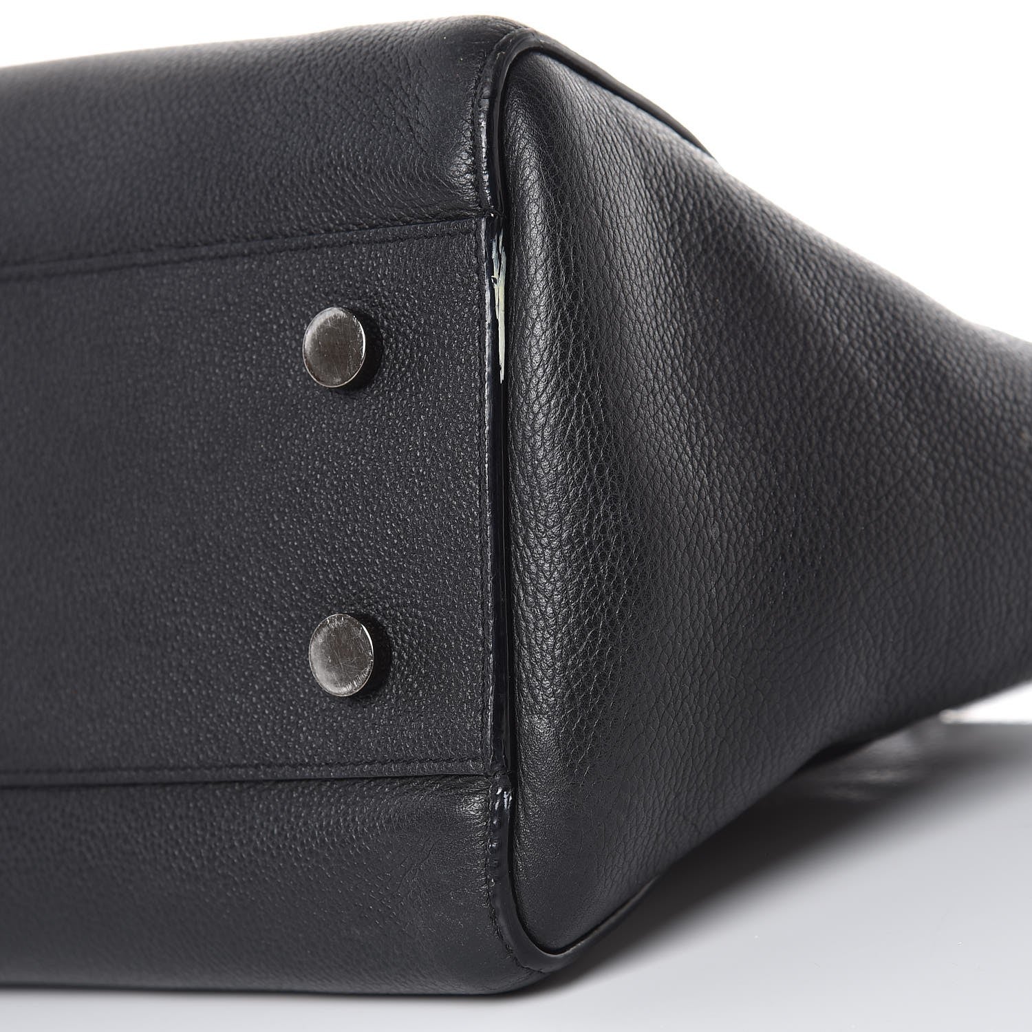 Saint Laurent Grained Calfskin Small Cabas Rive Gauche Black 13 of 15
