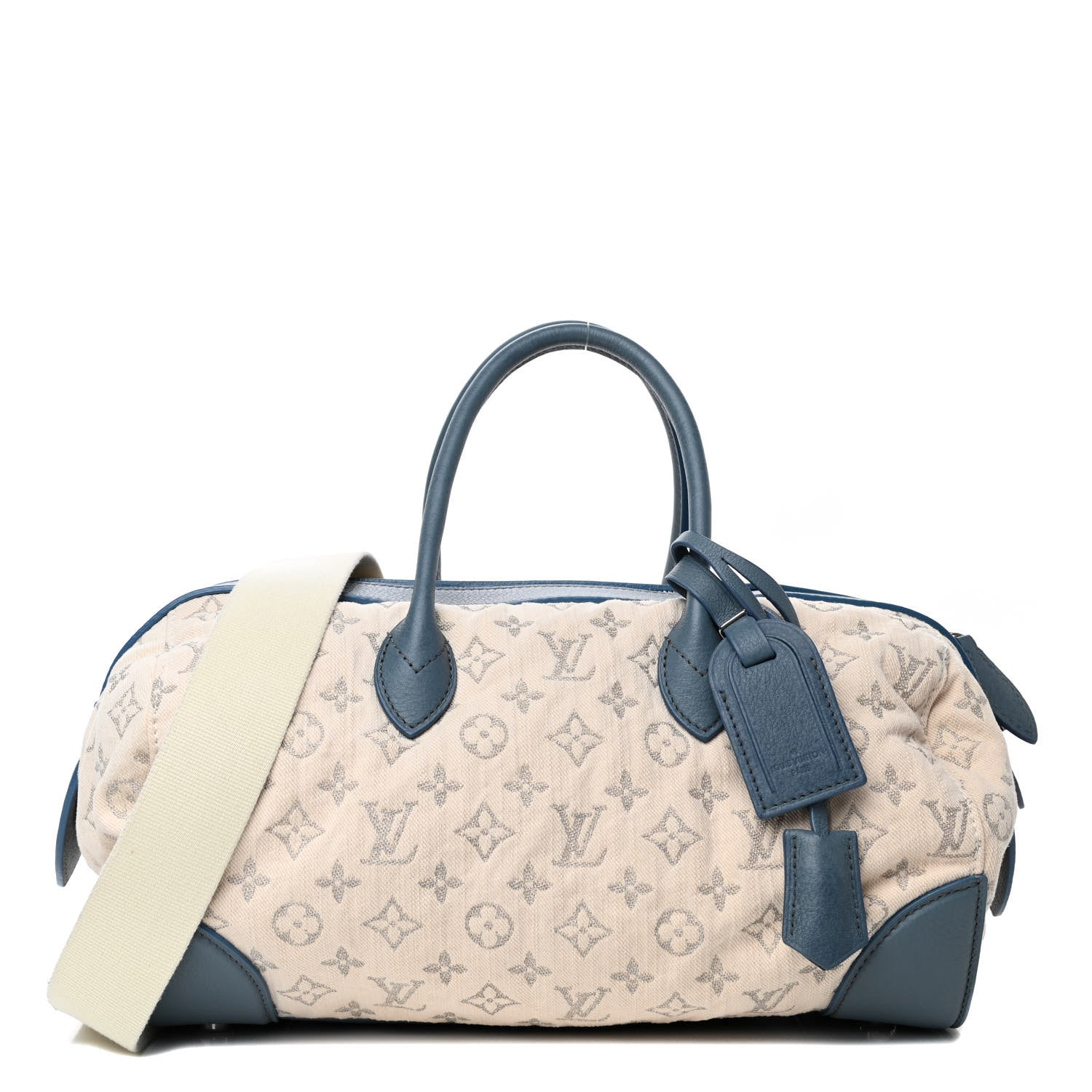 Louis Vuitton Denim Speedy Round GM Blue 1 of 4