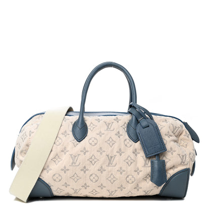Louis Vuitton Denim Speedy Round GM Blue 1 of 4