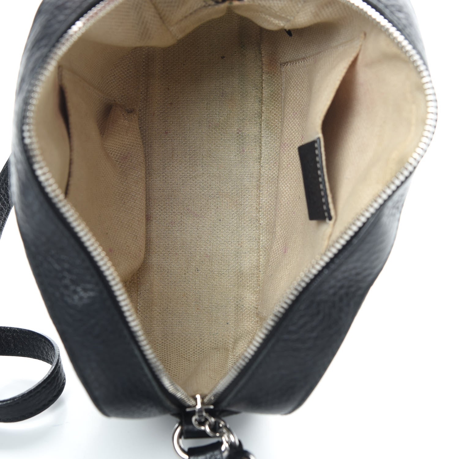Gucci Pebbled Calfskin Studded Small Soho Disco Bag Black 5 of 14