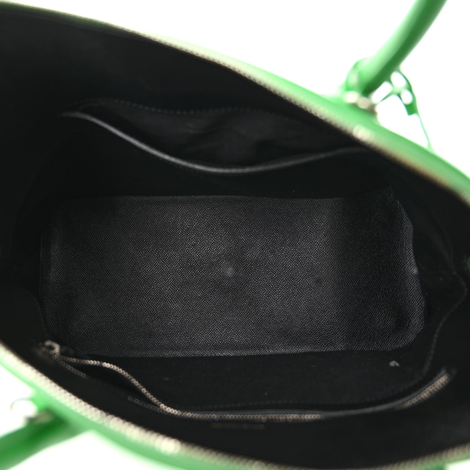 Balenciaga Signature Grained Calfskin Logo M Ville Top Handle Bag Green 5 of 13
