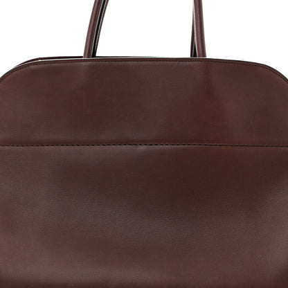 The Row Polished Saddle Calfskin Soft Margaux 15 Burgundy 7 of 11