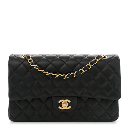 Chanel Lambskin Quilted Medium Double Flap Black 1 of 11