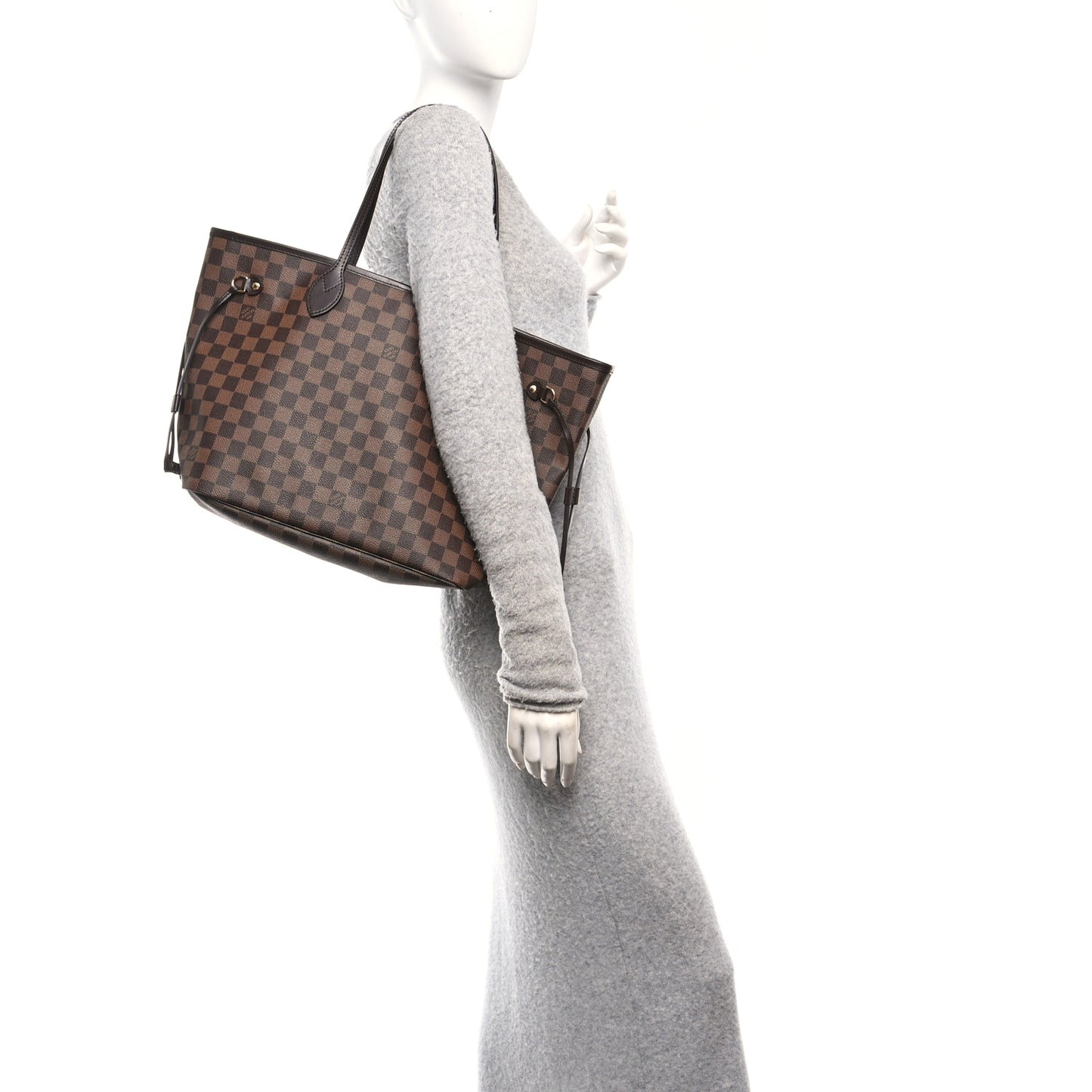 Damier Ebene Neo Neverfull MM Rose Ballerine