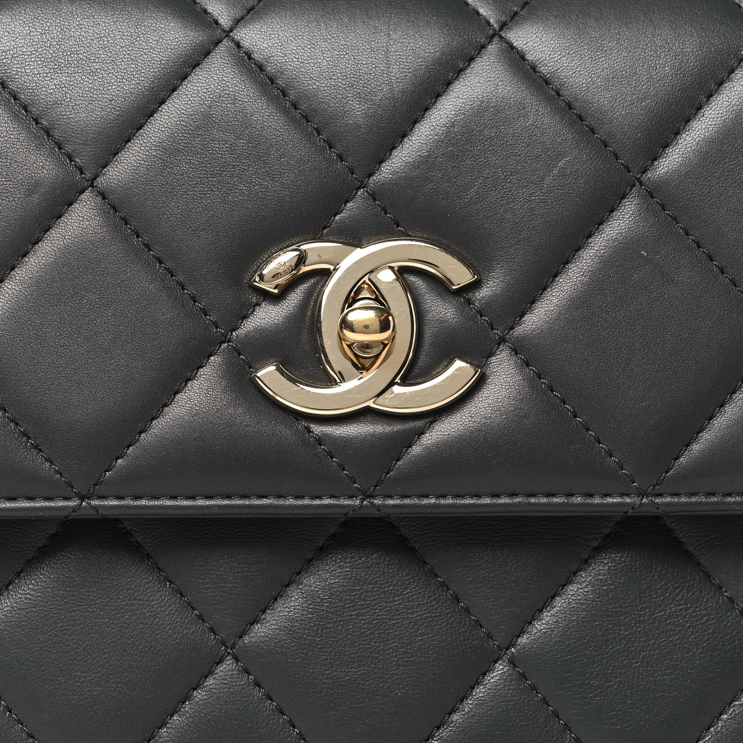 Chanel Lambskin Quilted Small Trendy CC Flap Dual Handle Bag Grey 8 of 11