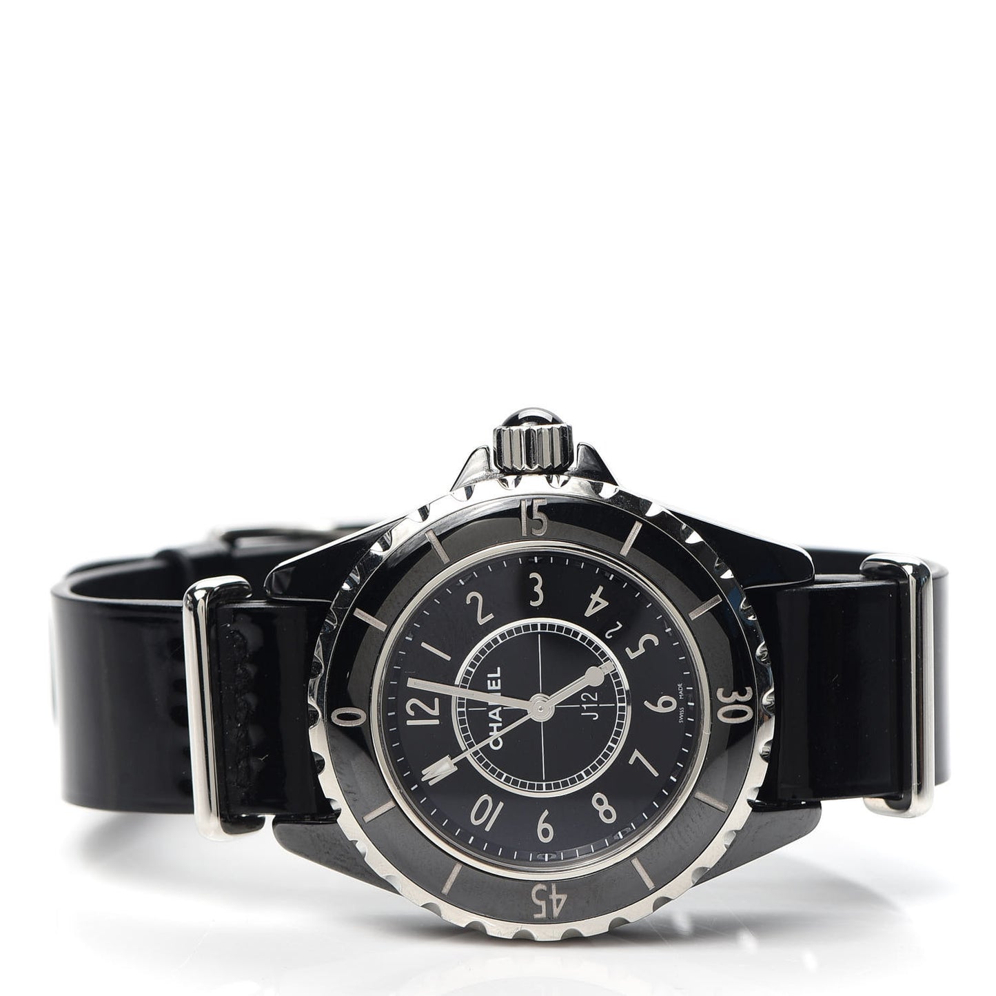 Stainless Steel Ceramic 33mm J12 Quartz Watch Black