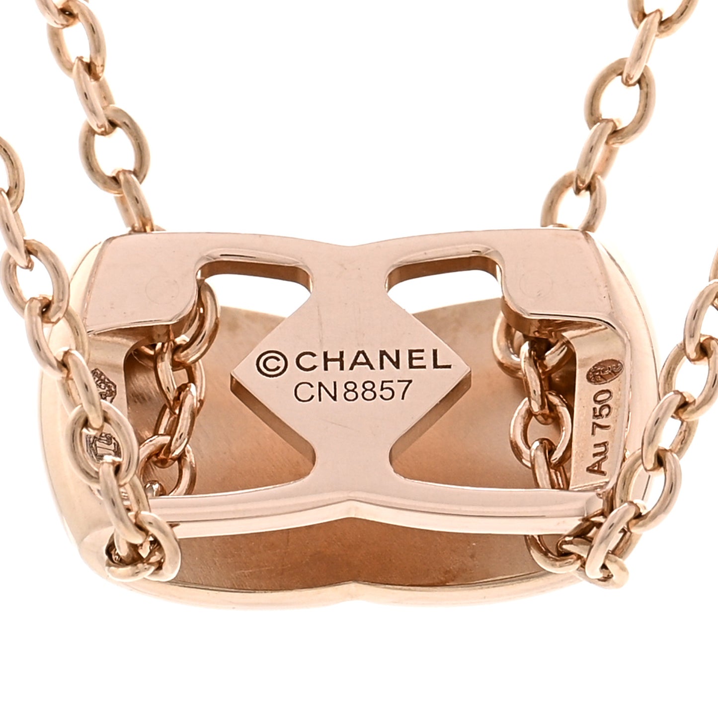 18K Beige Gold Coco Crush Pendant Necklace