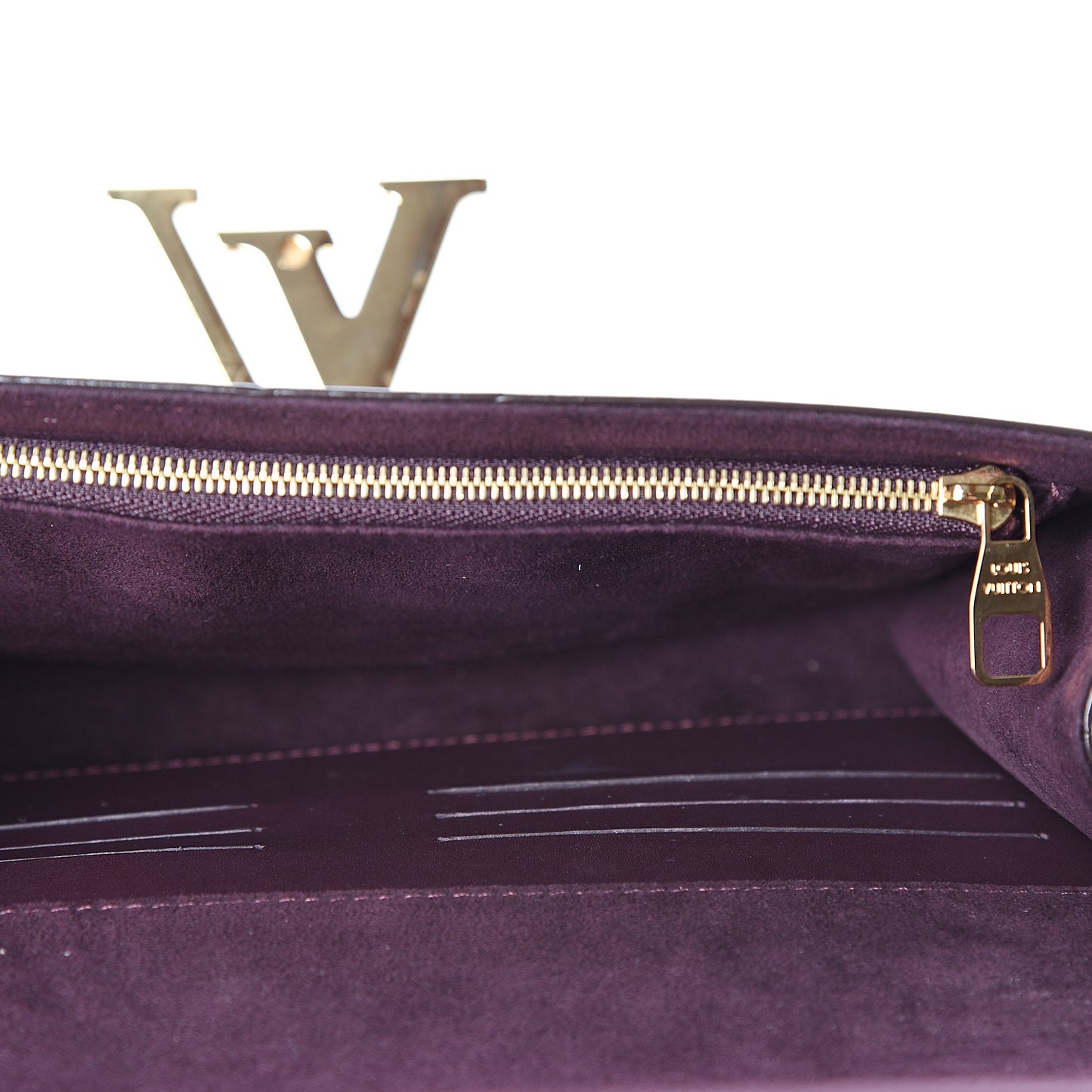 Calfskin Chain Louise GM Amarante