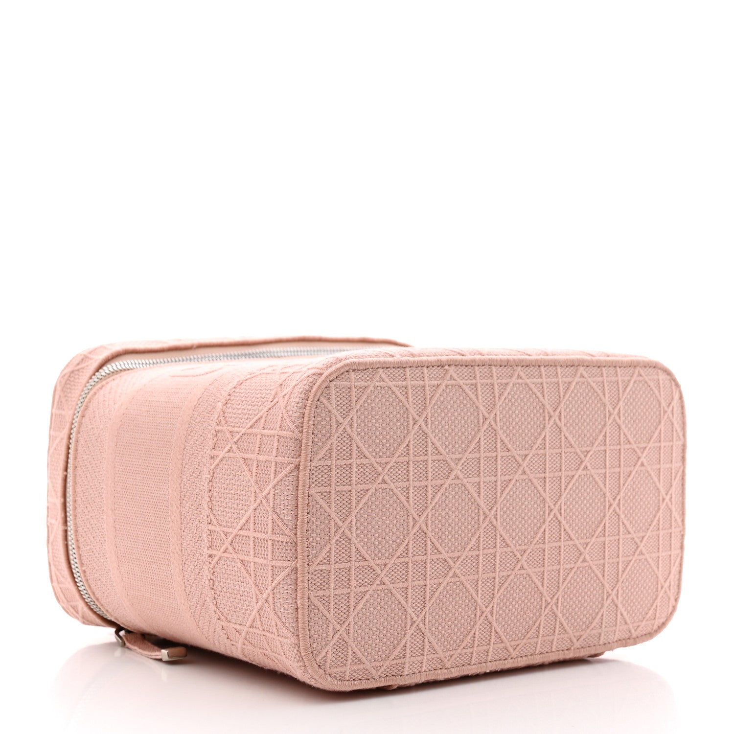 Christian Dior Canvas Embroidered Cannage Diortravel Vanity Case Bois de Rose 4 of 8