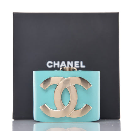 Chanel Calfskin CC Wide Cuff M Green 7 of 7