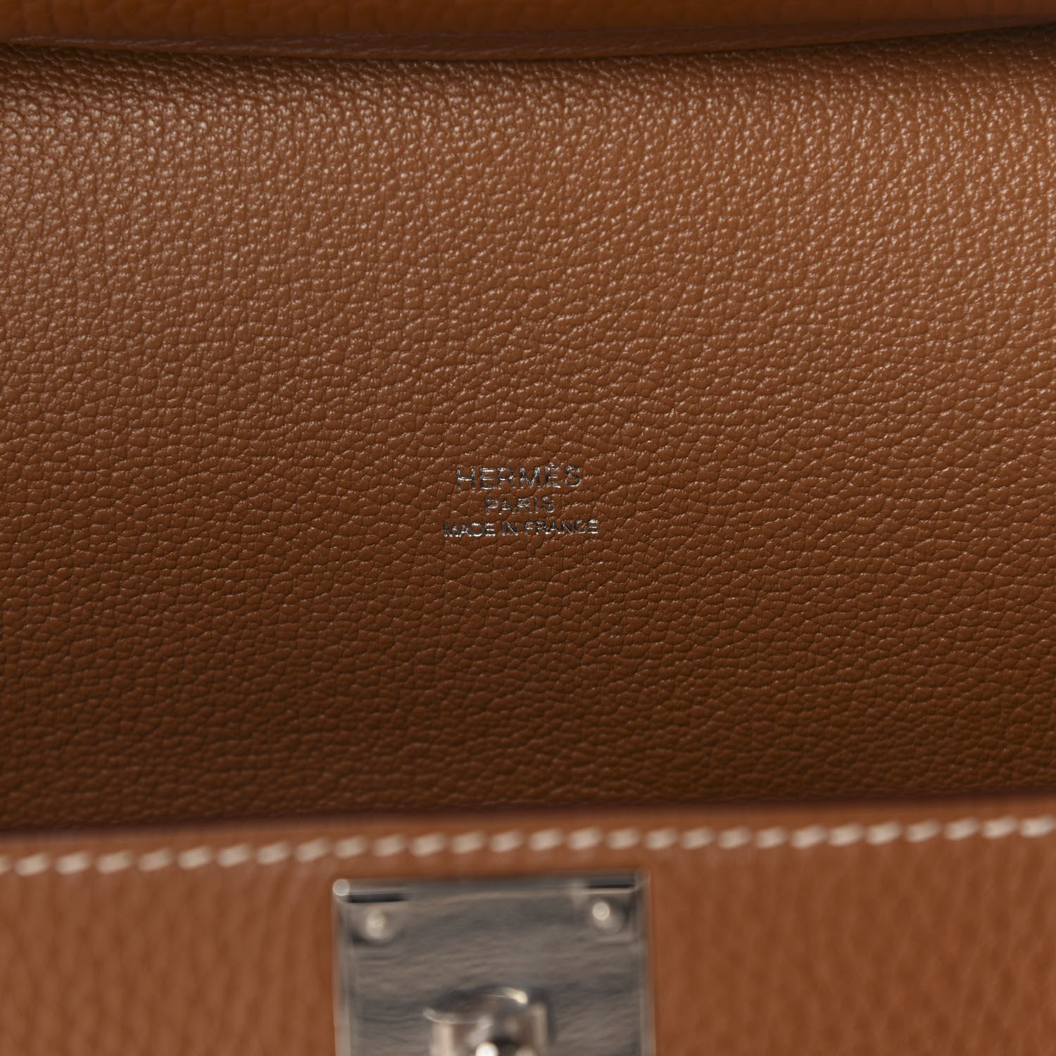 Hermes Taurillon Clemence Jypsiere 28 Gold 9 of 13