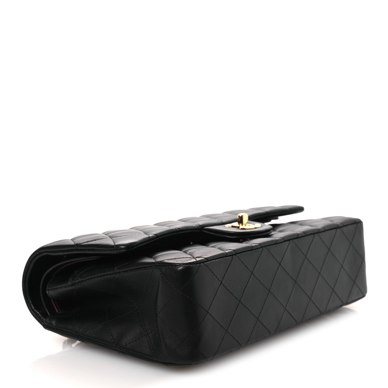 Chanel Lambskin Quilted Medium Double Flap Black 4 of 13
