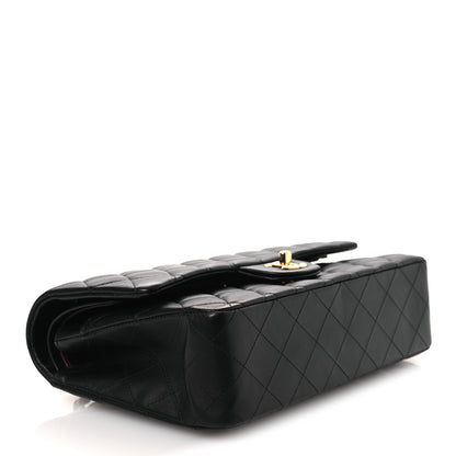 Chanel Lambskin Quilted Medium Double Flap Black 4 of 13