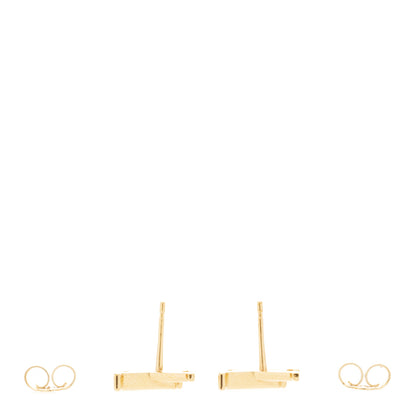 Louis Vuitton Metal LV Iconic Earrings Gold 3 of 6