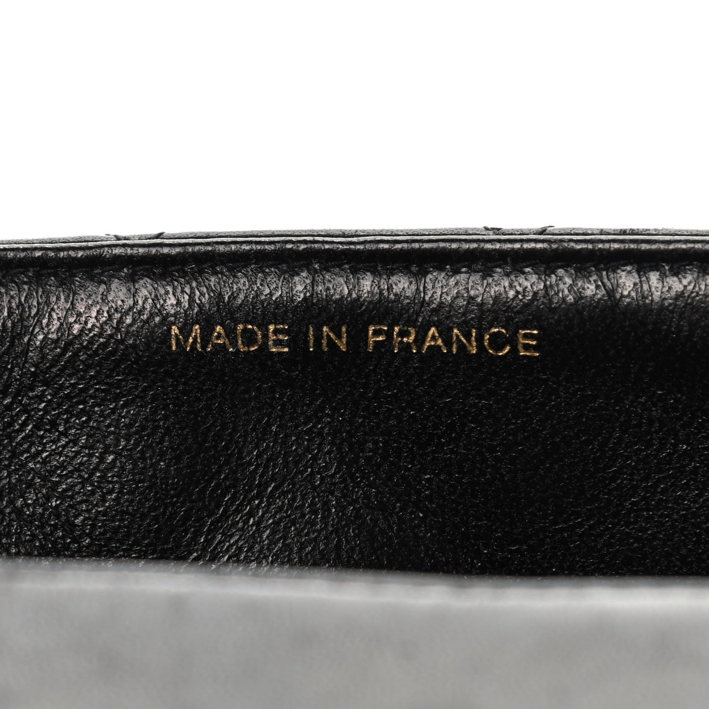 Lambskin Quilted Mini Square Flap Black
