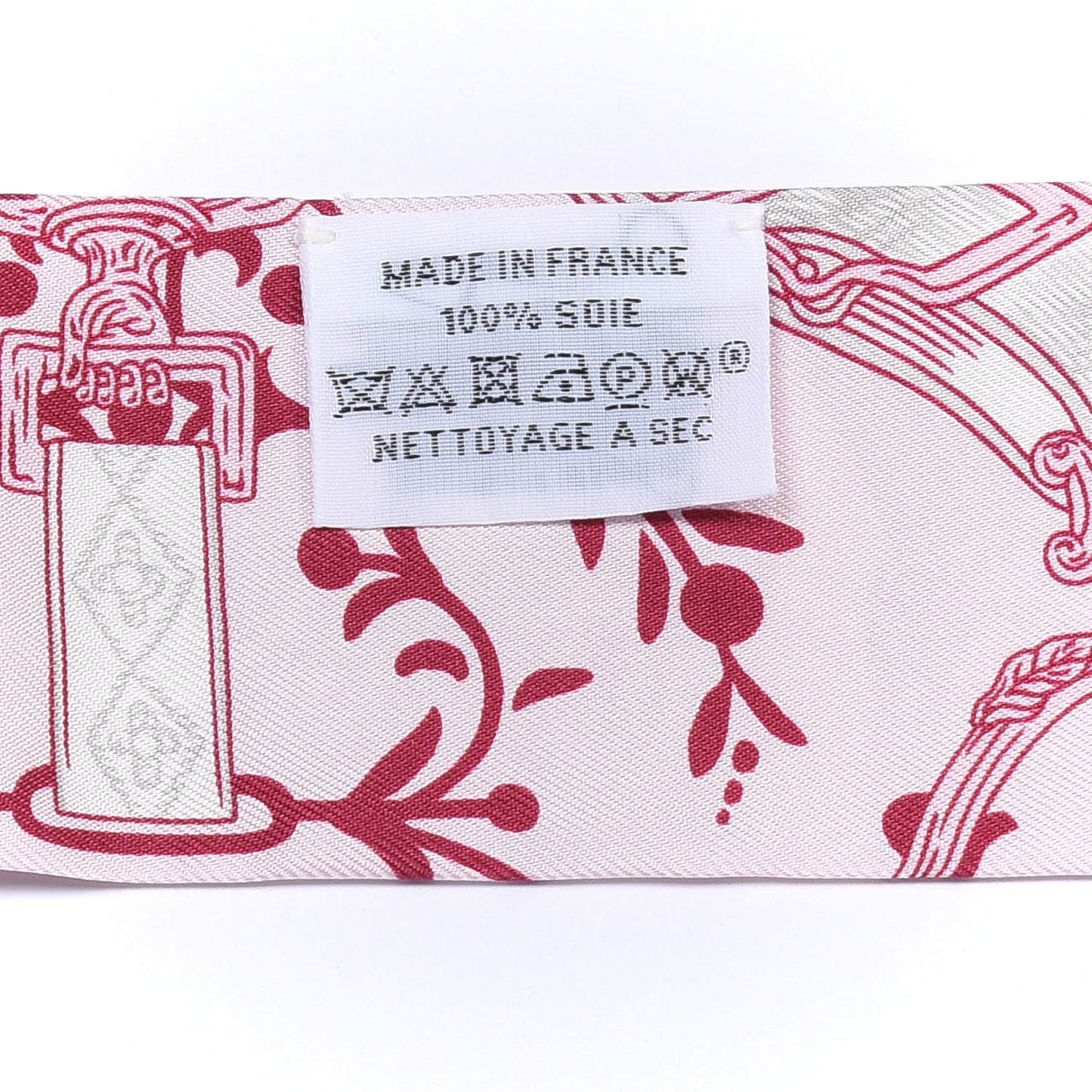 Silk Etriers Remix Twilly Rose Pale Bordeaux
