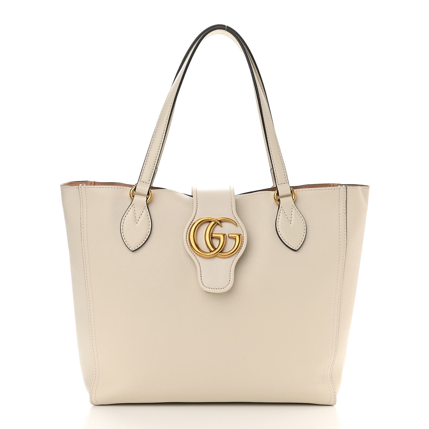 Gucci New Sakai Calfskin Lux Small Dahlia Tote Mystic White 3 of 11