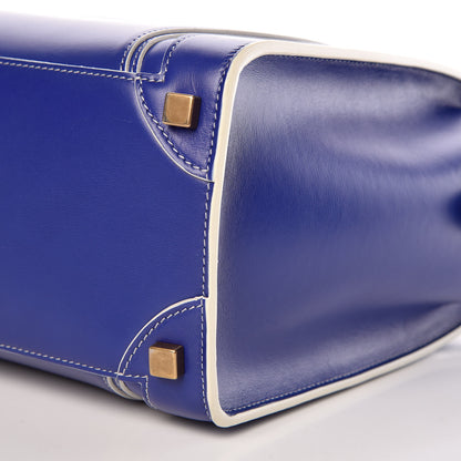 Celine Satin Calfskin Micro Debossed Luggage Blue 6 of 10