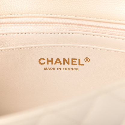 Chanel Caviar Quilted Mini Rectangular Flap White 8 of 11