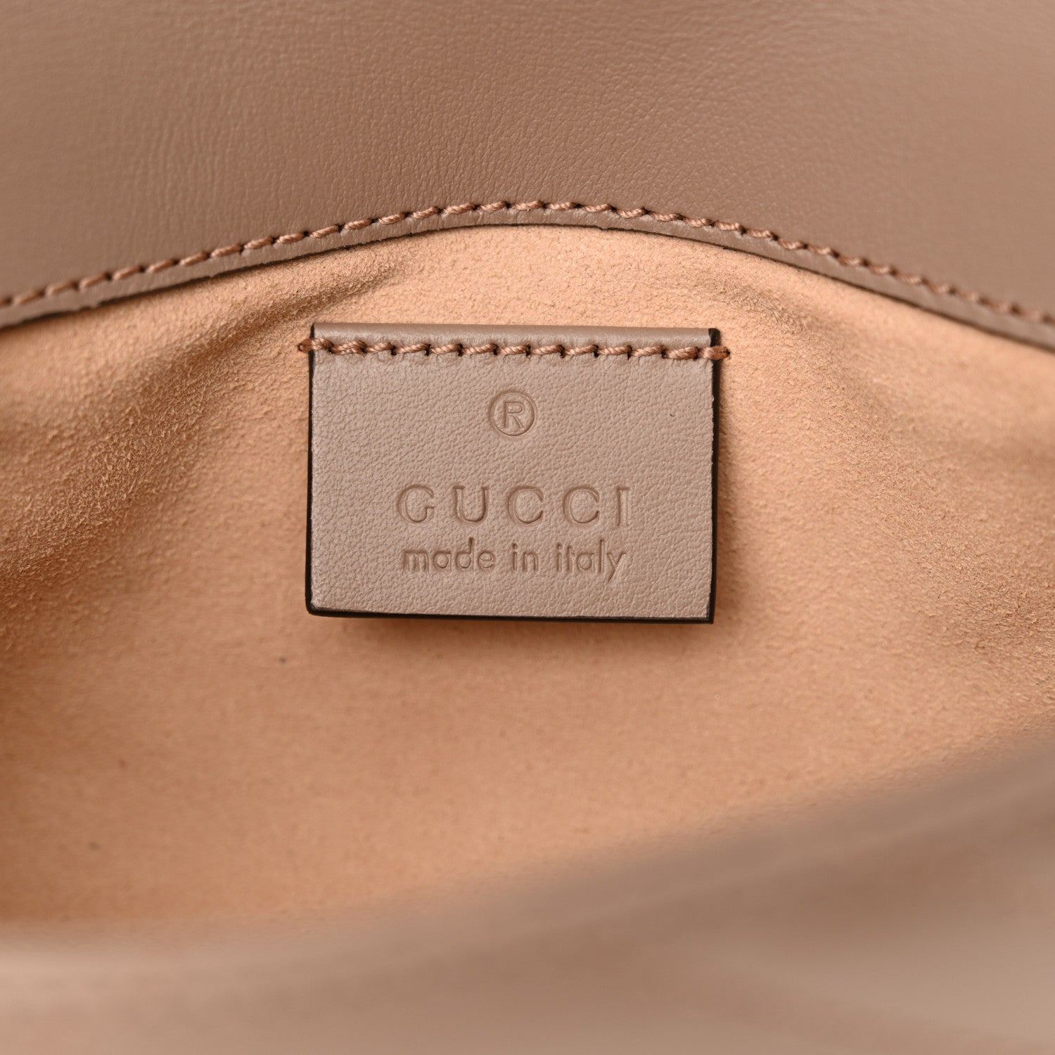 Gucci Calfskin Matelasse Super Mini GG Marmont Shoulder Bag Porcelain Rose 6 of 11