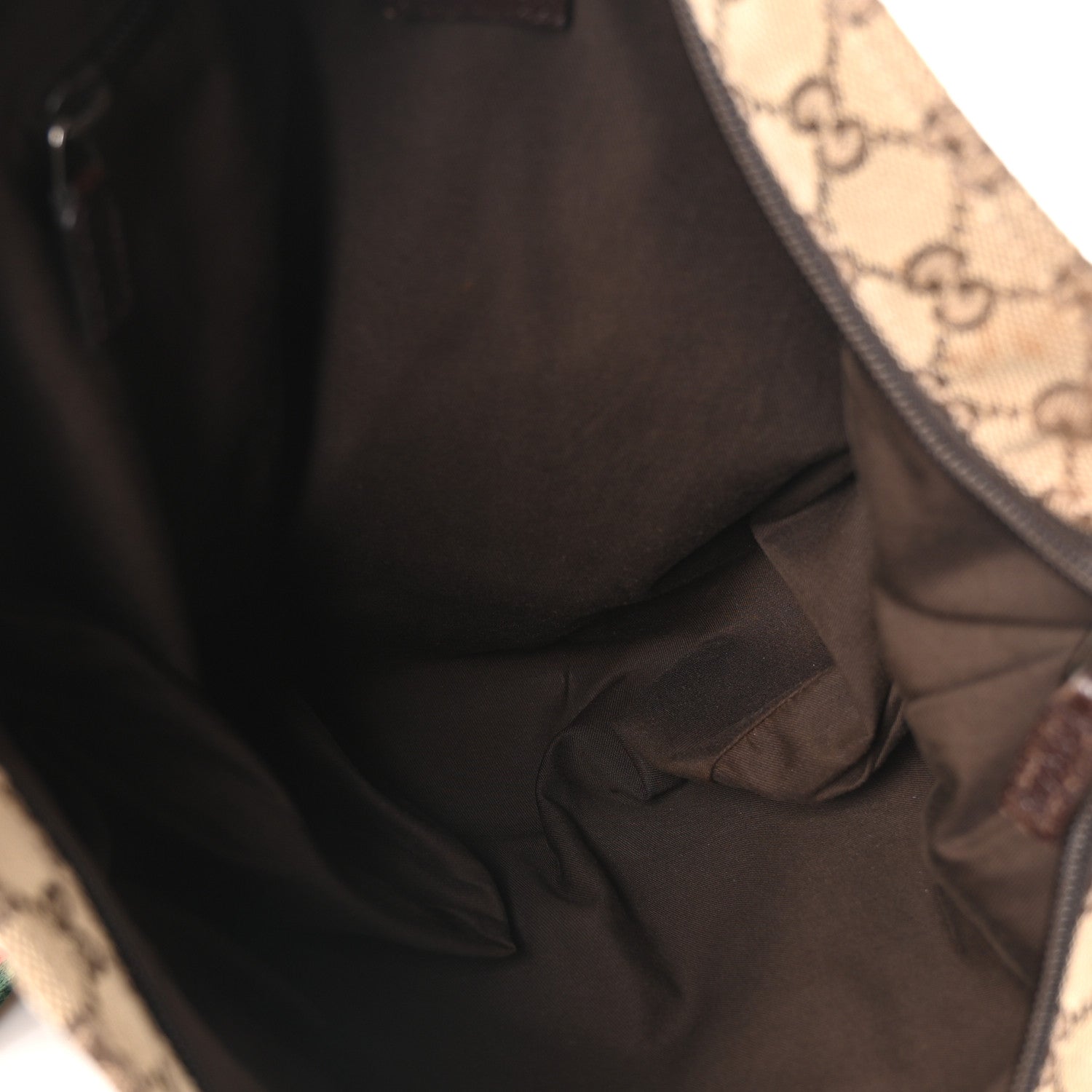 Gucci Monogram Web Medium Flat Messenger Bag Brown 5 of 10