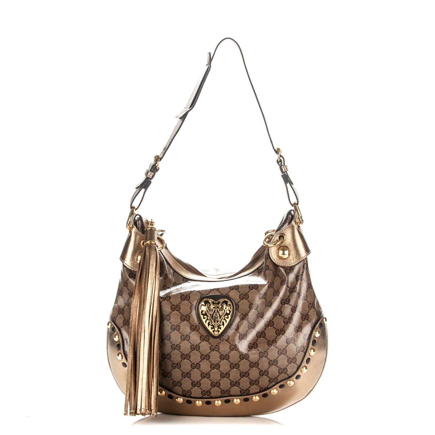Gucci Crystal Monogram Babouska Hobo 1 of 7