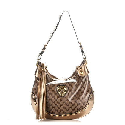Gucci Crystal Monogram Babouska Hobo 1 of 7