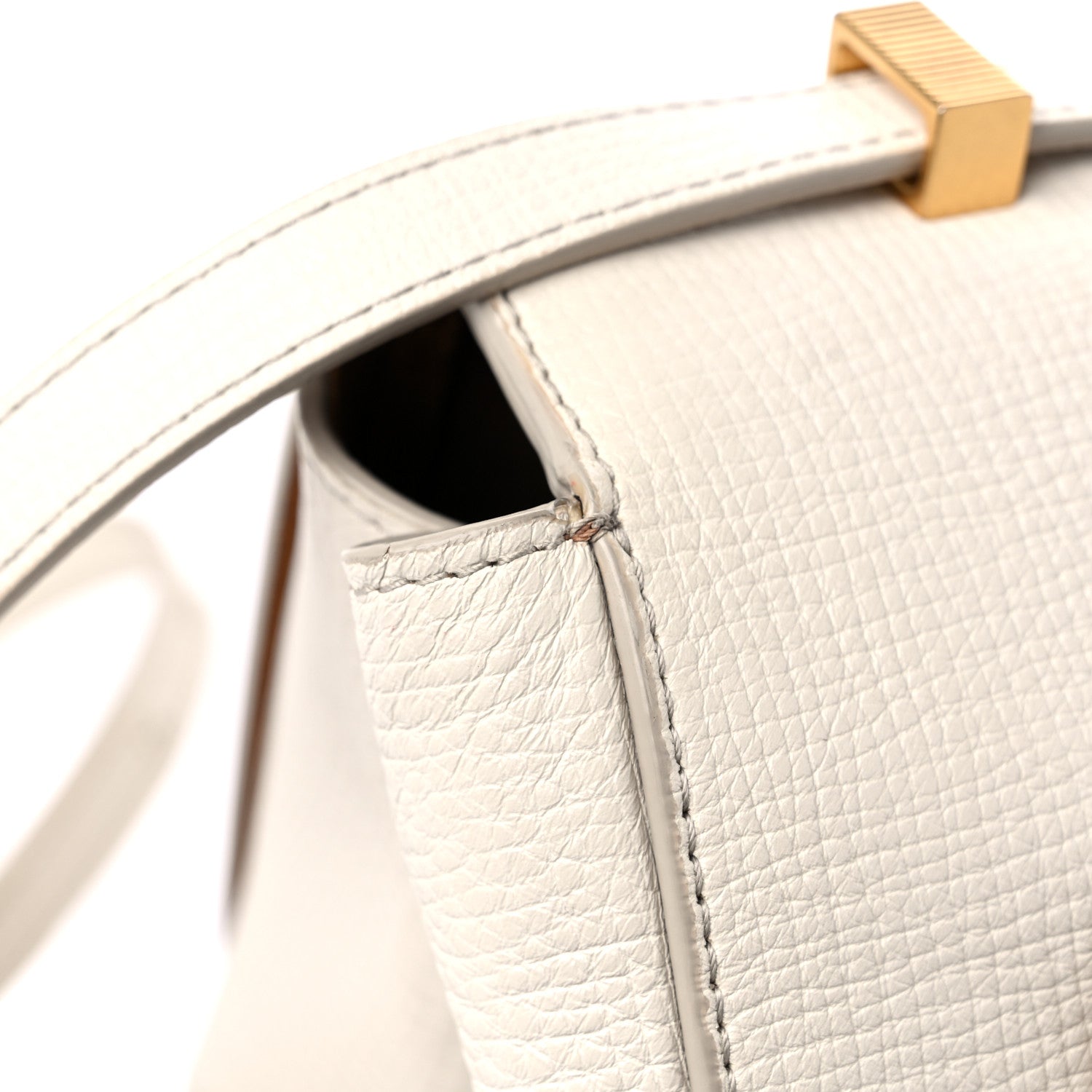 Bottega Veneta Calfskin BV Angle Shoulder Bag Off White 12 of 13