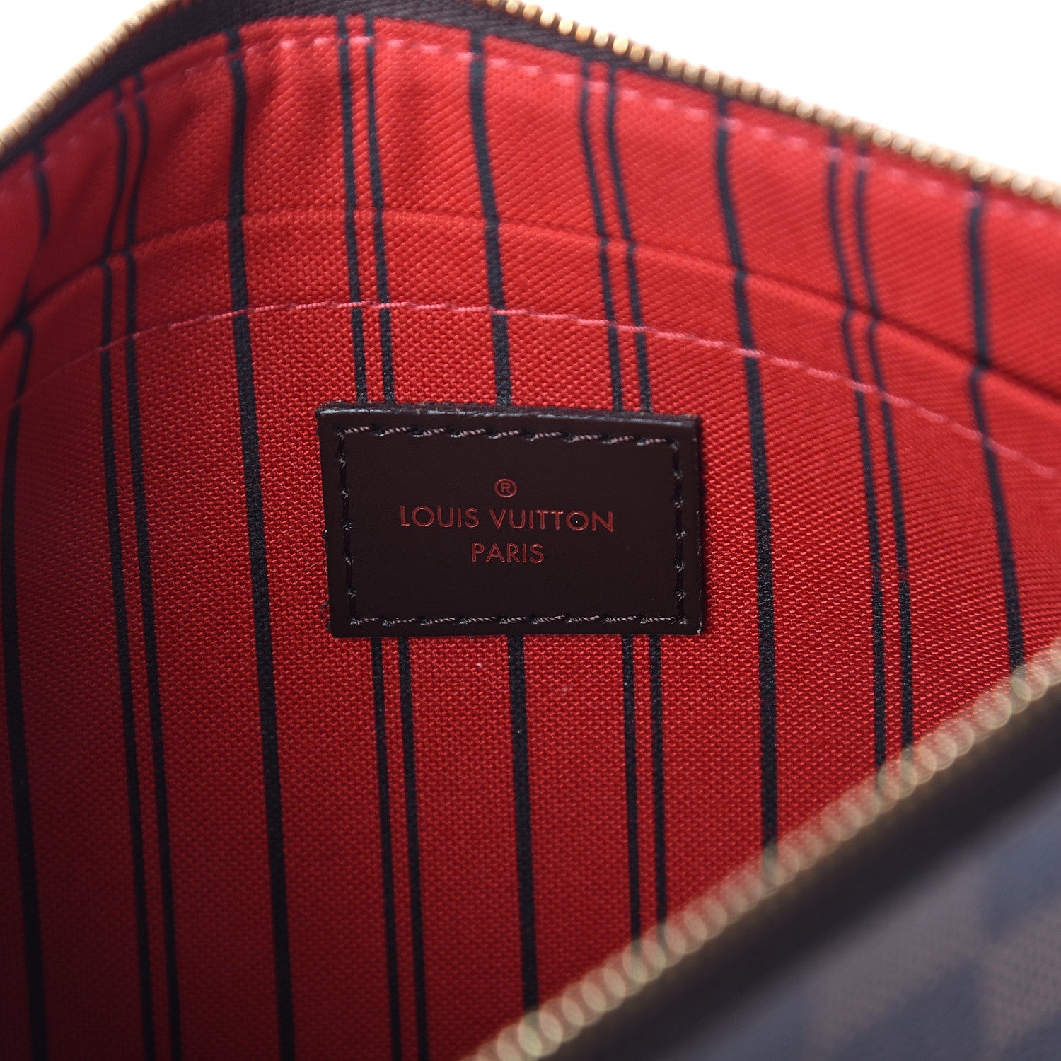 Louis Vuitton Damier Ebene Neverfull MM GM Pochette 5 of 6