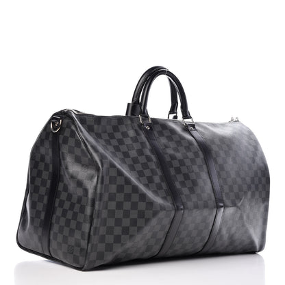 Louis Vuitton Damier Graphite Keepall Bandouliere 55 3 of 12
