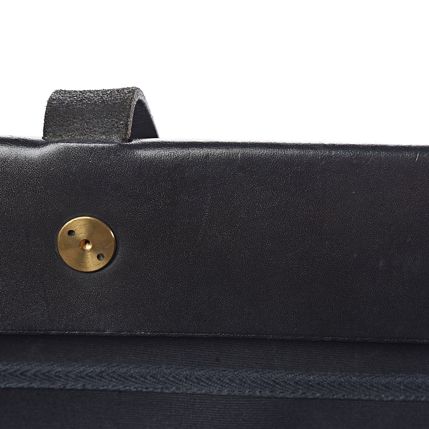 Hermes Toile Vache Hunter Herbag Cabas MM Black 10 of 20