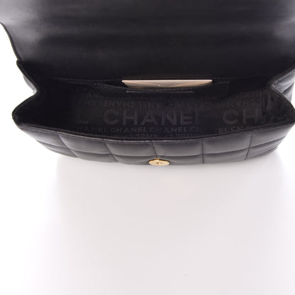 Chanel Lambskin Quilted Mini Chocolate Bar Camellia Flap Black 5 of 8