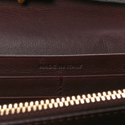 Saint Laurent Calfskin Classic Y Ligne Chain Wallet Wine 6 of 9