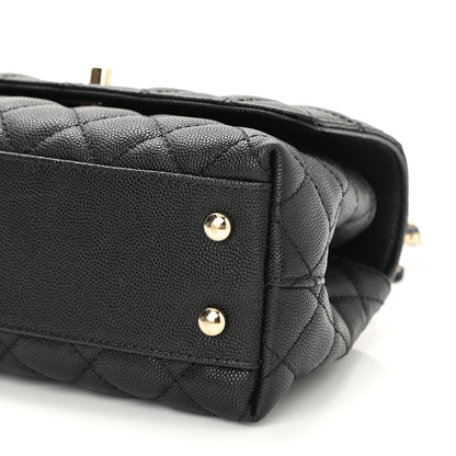 Chanel Caviar Quilted Mini Coco Handle Flap Black 10 of 10