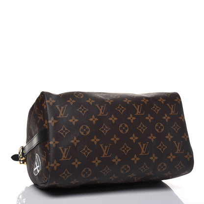 Louis Vuitton Monogram My World Tour Speedy Bandouliere 30 Black 5 of 15